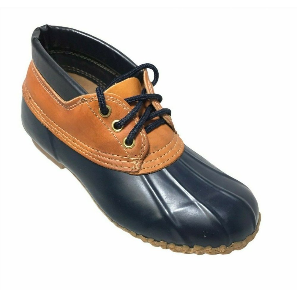 Eddie Bauer Duck Rain Boots Shoes Lace Up 8 M